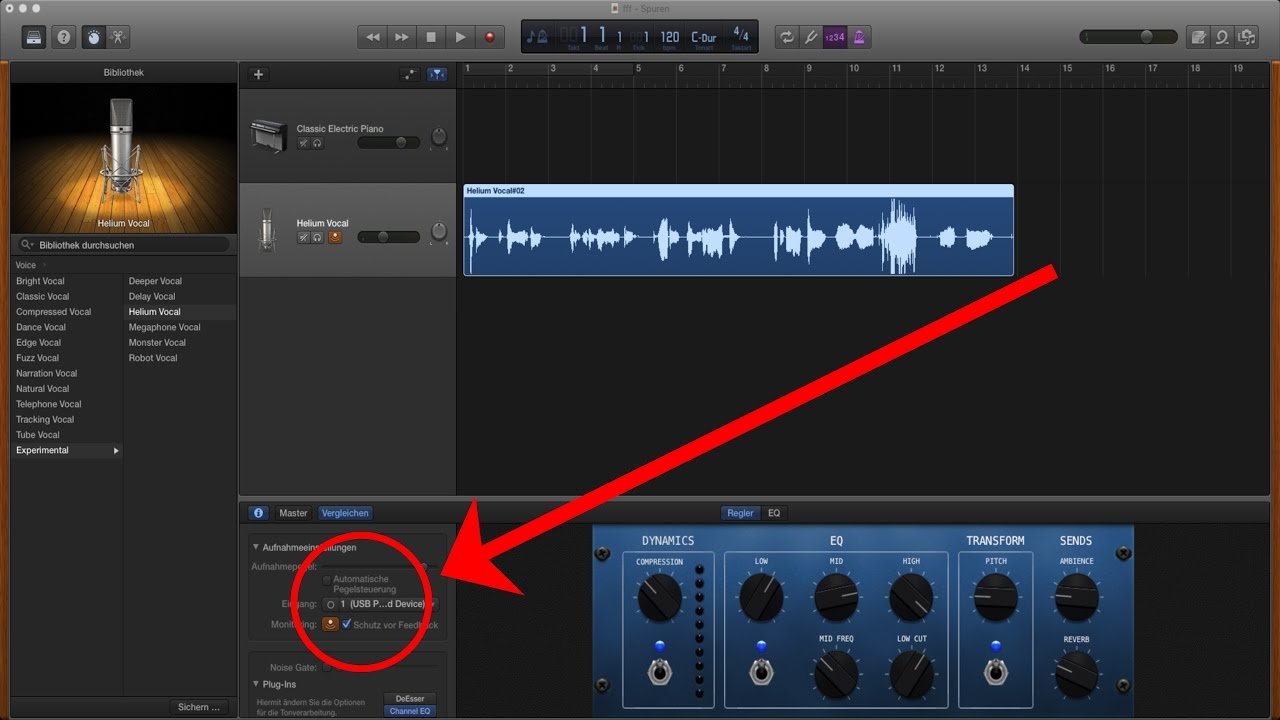 How To Use Autotune In GarageBand