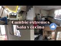 Remodelación extrema sala y cocina casa Infonavit | keni Mendoza