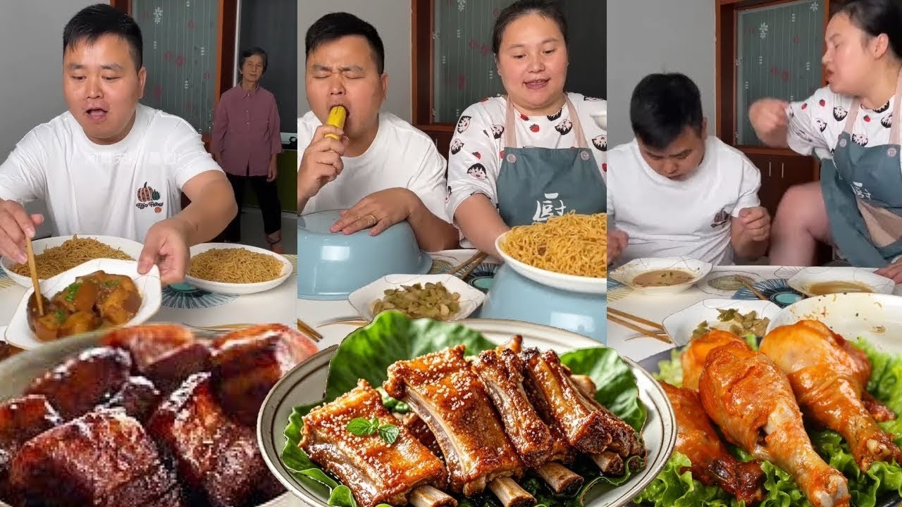 偷吃计划泡汤！蠢老公眼睁睁看我吃光红烧肉，气到跳脚！【阿勇夫妇】