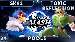 Sss 34 - Sk92 Falco Vs. Toxic Reflection Falcon Ssbm - Pools - Smash Melee