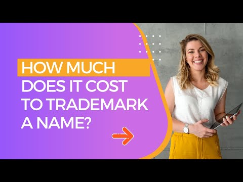 How much does it cost to trademark a name?