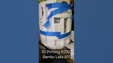 3D printing life size R2D2 on Bambu Labs A1 #starwars #bambulab #3dprinting