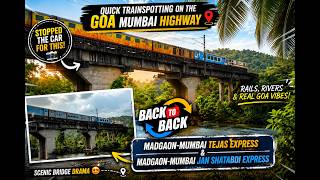 Stopped the Car for This! 🤩 Beautiful Train Bridge in Goa 🚊🌉