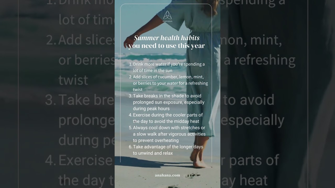 Healthy Habits for Summer 2024