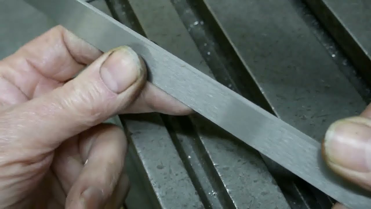 Machining thin steel - making some Folding blades on a milling machine.