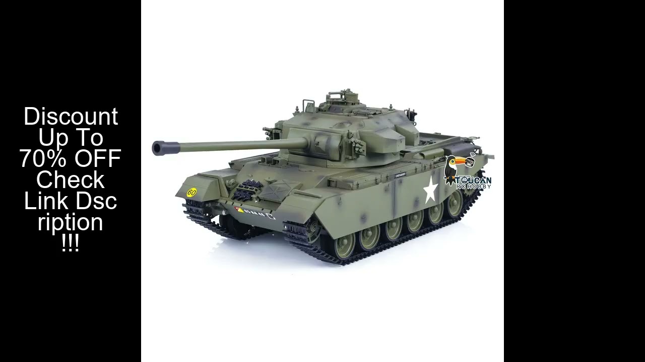 Tongde 1/16 Scale RC Tank Centurion MK5 Electric Tanks Infrared Battle System Light Sound BB Shootin