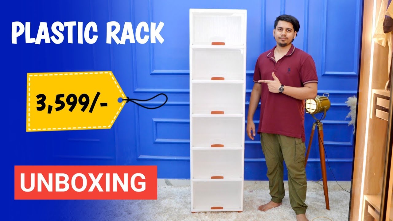 Plastic Rack Unboxing Amazon | Plastic Rack for Storage | Plastic Rack Flipkart Unboxing | Best Rack