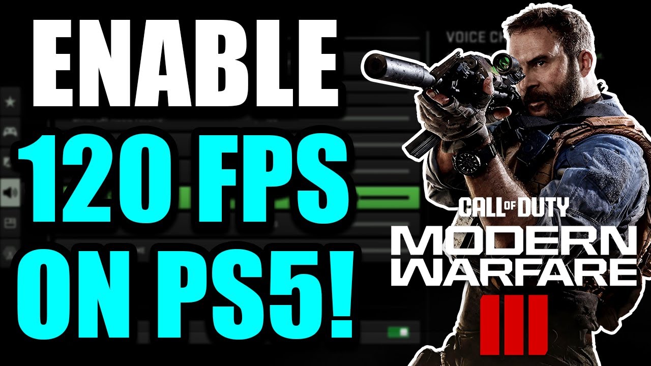 How To Get 120 FPS In COD MW3 On PS5 - 2024 - YouTube