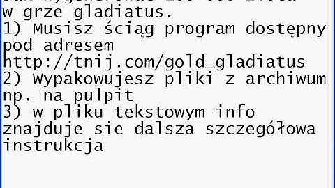 How hack gladiatus - 100 000 gold