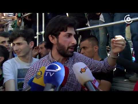 მოქალაქეს და აქციის ორგანიზატორებს შორის დაპირისპირება მოხდა