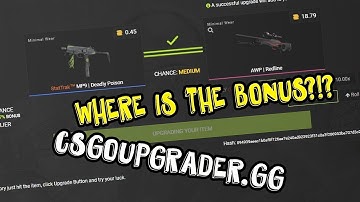 WHERE IS THE BONUS?!? CSGOUpgrader.gg