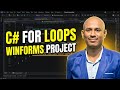 C# WinForms For Loop Tutorial for Beginners | Windows Forms ListBox Example + Debugging (F10 F11)