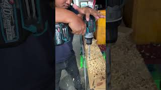 Makita XGT Cordless Drill Powers Through Wood #Makita #DIY #Woodworking #Tools @cambotools
