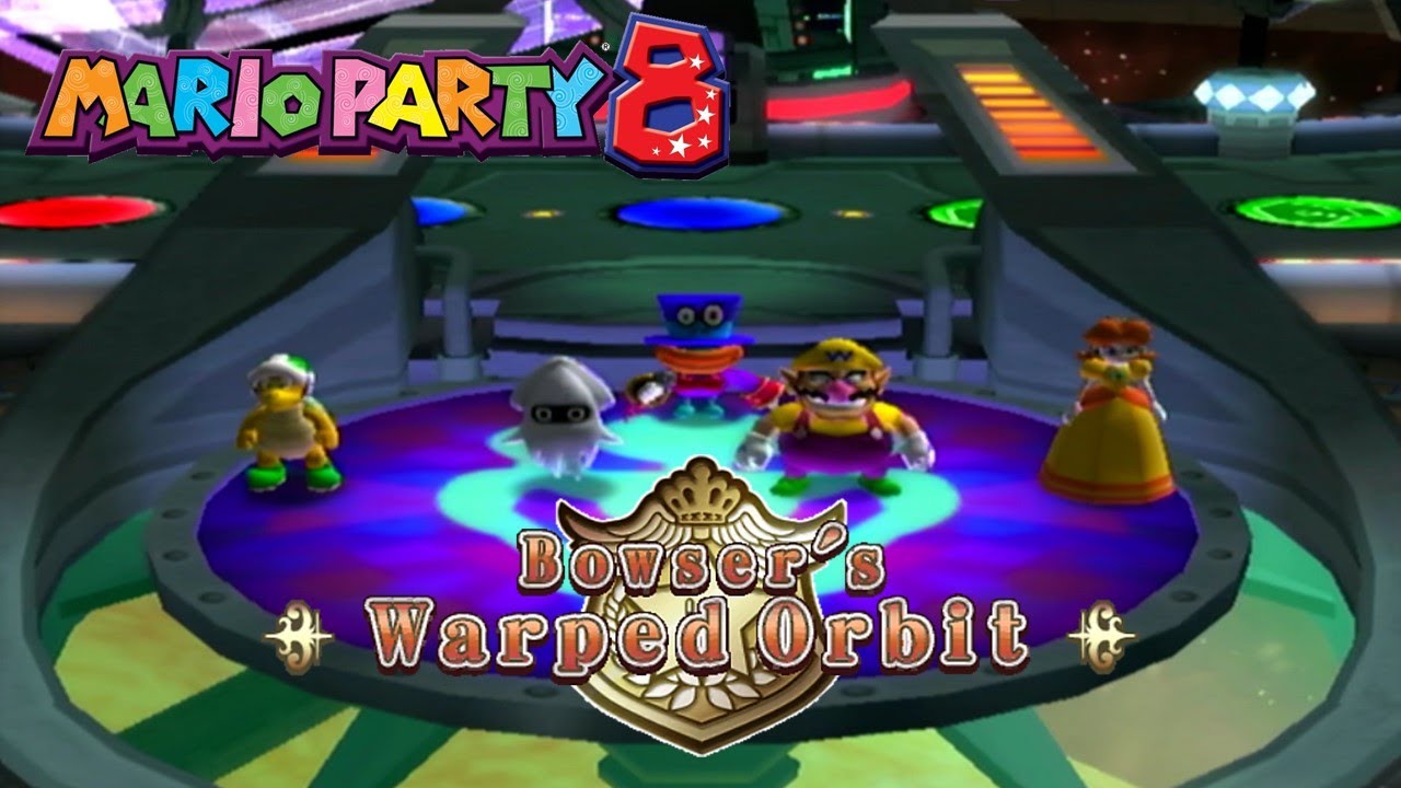 Mario Party 8 - Party Tent - Bowser's Warped Orbit With 4 Players
