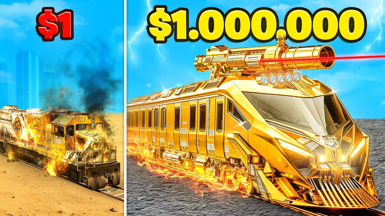 TREN de 1$ vs 1.000.000$ en GTA 5