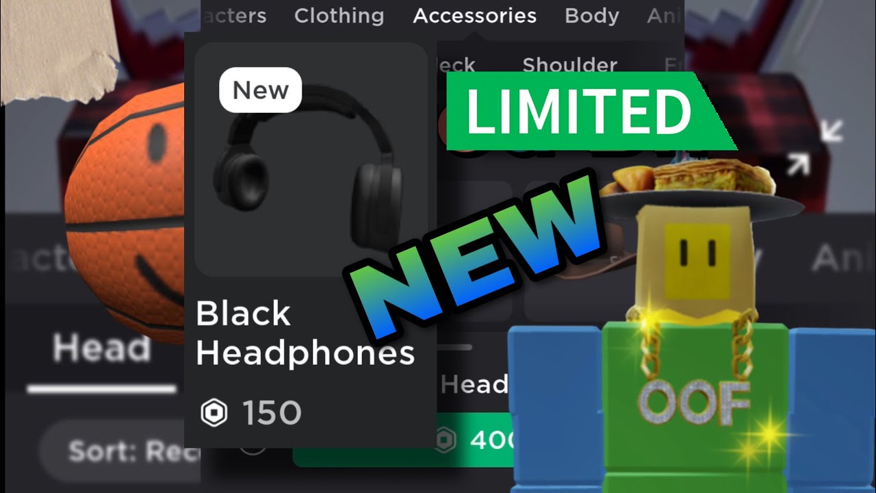 BLACK HEADPHONES OUT! NEW ROBLOX LIMITED CHEAP Collectible Item (1