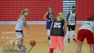 Class of 2019 point guard Savannah Wheeler highlights from the Coach Hemi Showcase