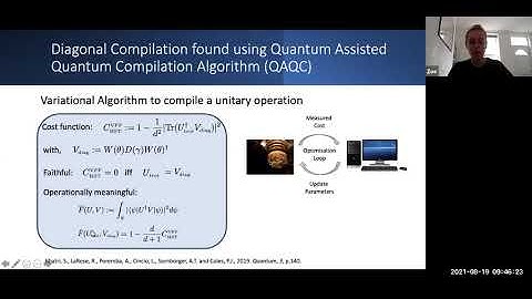 Zoe Holmes - Variational fast forwarding for NISQ simulations