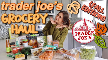 TRADER JOE’S FALL GROCERY HAUL (vegan!)