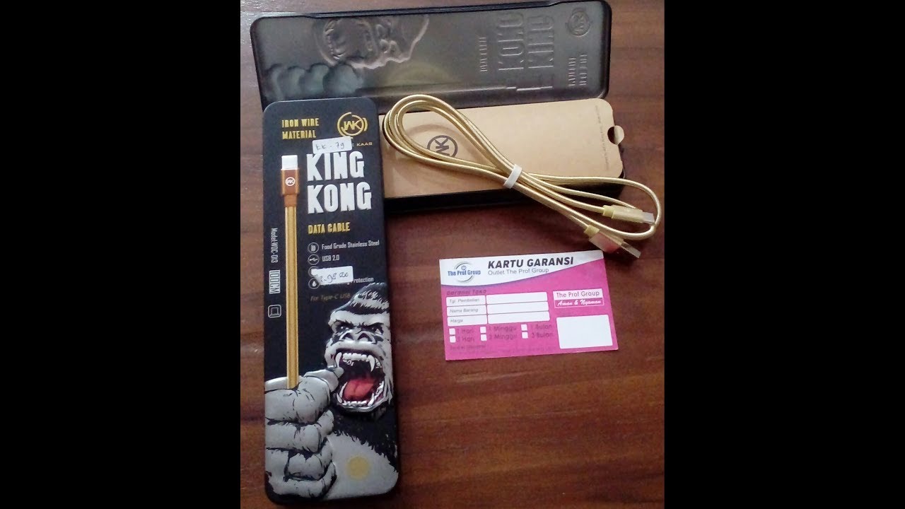 REVIEW | Kabel Data WK KINGKONG Type C ~ 083832425262 Jual Kabel Data Type C Fast Charging