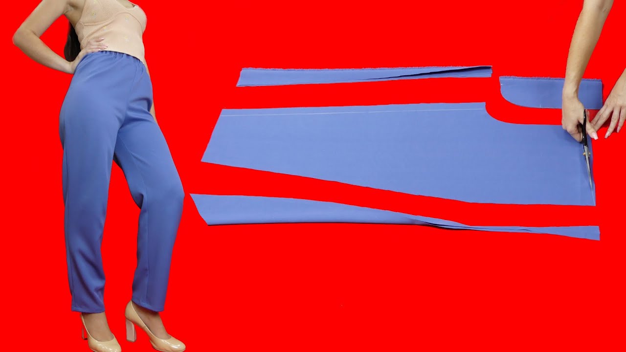 How to sew trousers for women, a very simple explanation. YouTube