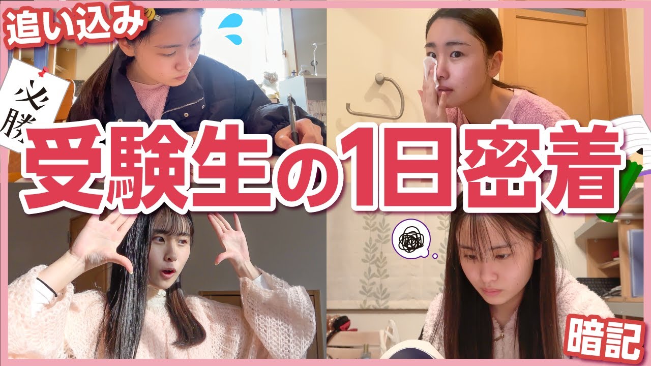 【受験直前】リアルな受験生の１日に密着してみたら過酷すぎてた【ルーティーン】