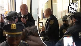 Shocking video shows anti-Israel protesters at NYU swarm NYPD chief and his officers