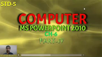Computer Video | STD-5 | Ch-6 | Part-V