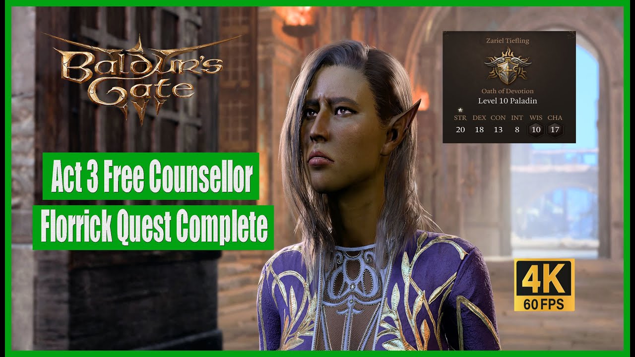 Baldur's Gate 3 How to Free Counsellor Florrick? A Complete Guide - News