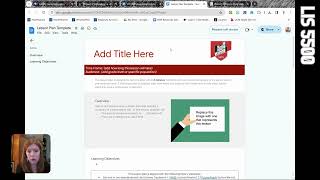 LIS 5500: Library Technology Lesson Plan