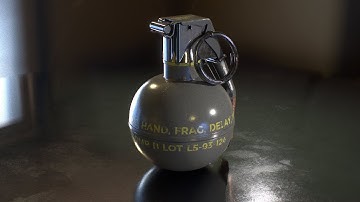 M67 Fragmentation Hand Grenade 3D Model
