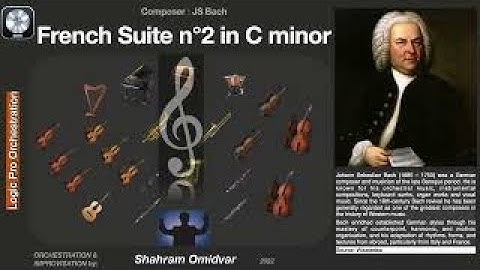 French Suite n°2 in C minor JS Bach - Nice music creation using Logic Pro