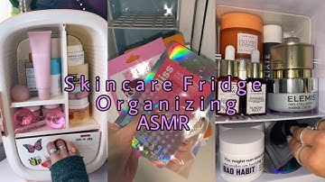 Organizing & Restocking SkinCare Fridge ASMR