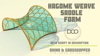 Rhino Grasshopper Kagome Weave Saddle Form Architectural Form