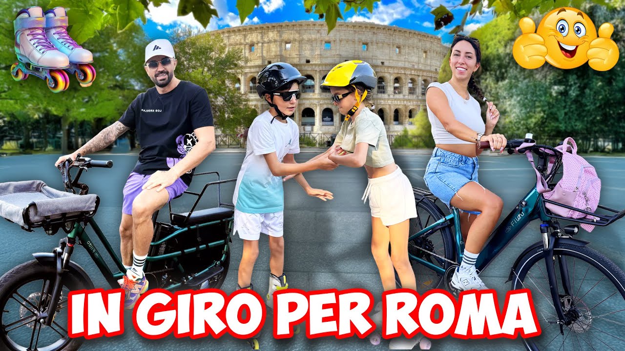 VLOGVI! ANDIAMO DI DOMENICA IN GIRO PER ROMA, PRENDIAMO IL GELATO, FIGLIACHIARA VA CON I PATTINI!