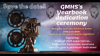 GMHS Yearbook Dedication 2020