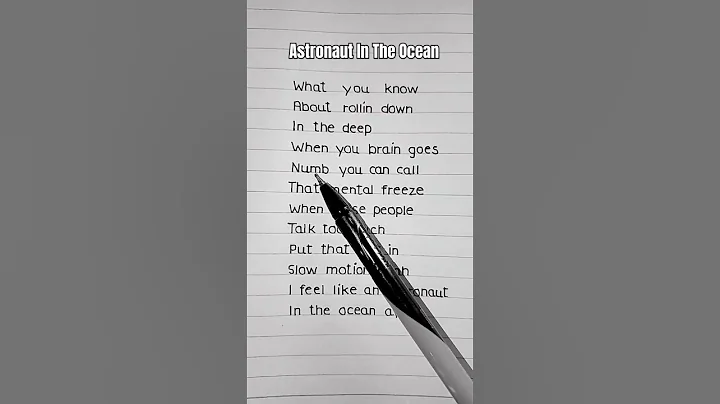 Masked Wolf ~ 🌼Astronaut In The Ocean [Lyrics] #shorts