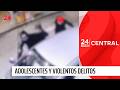 Adolescentes involucrados en violentos delitos | 24 Horas TVN Chile