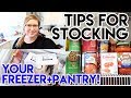 HOW TO KEEP A STOCKED PANTRY + FREEZER ❄ PANTRY ESSENTIALS AND FREEZER TOUR