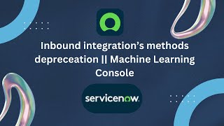 Inbound Integration || Depreceated Inbound Integration Method's || Machine Learning Console | Zurich