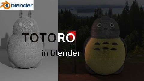 Blender 3D - Modeling Totoro | Timelapse