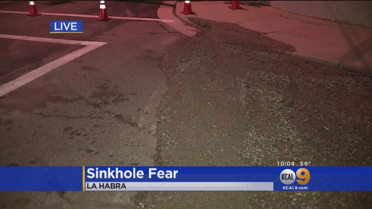 Officials Fear Large Sinkhole Could Open Up On La Habra Street After ...