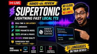 Supertonic TTS Review LIVE 🔥 Run AI Voice Locally on Any PC | No GPU Needed