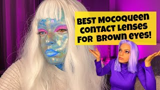 BEST COSPLAY CONTACTS LENSES FOR BROWN EYES MocoQueen contact lenses review