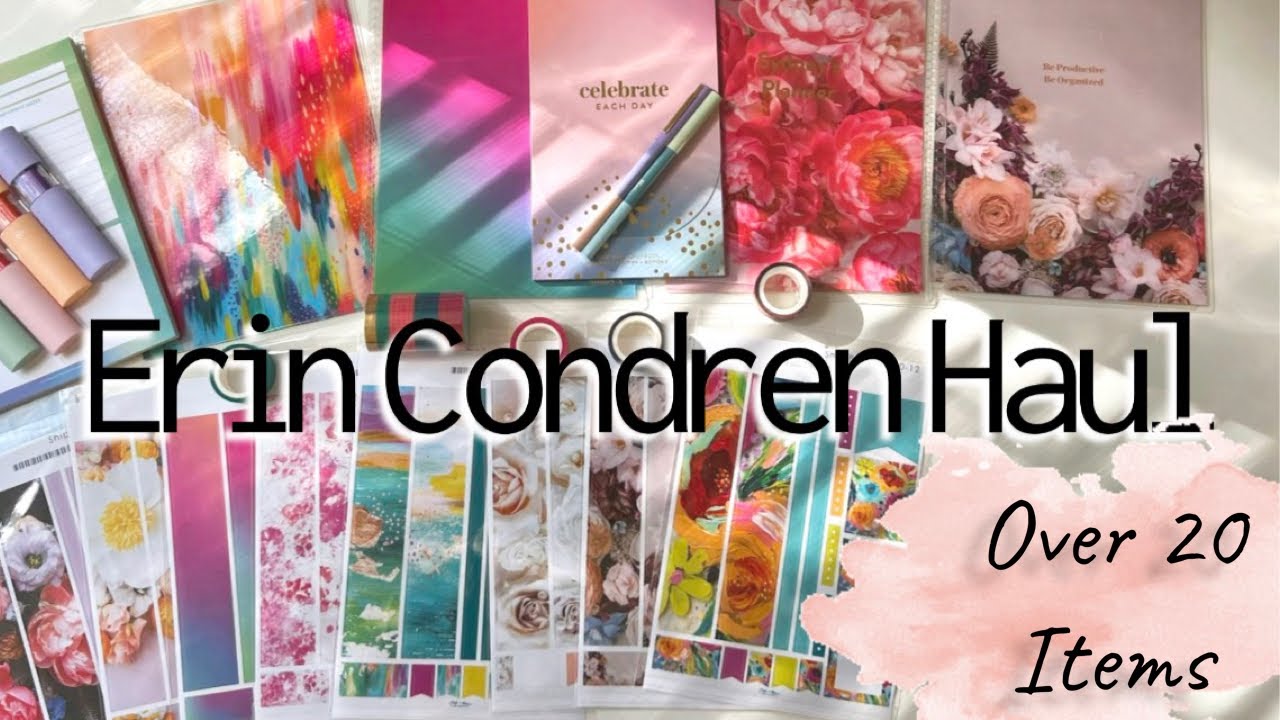 Huge Erin Condren Unboxing | Planner accessories and pens | Planner Haul