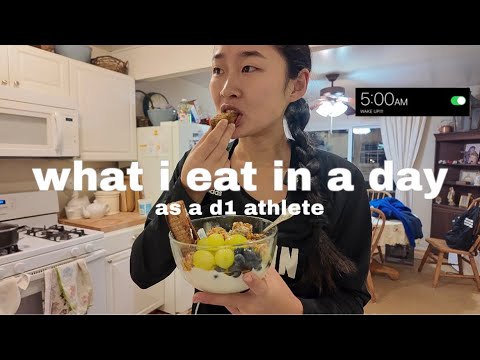 WHAT I EAT IN A DAY AS A D1 ATHLETE