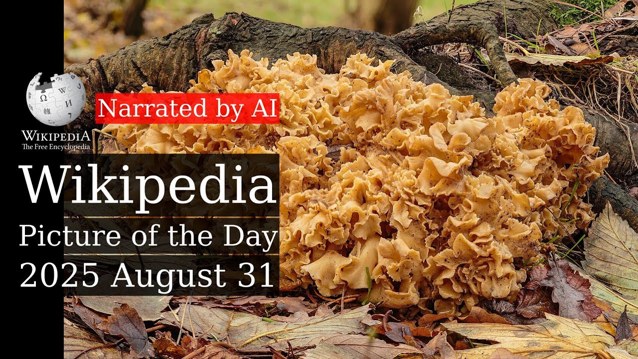 Wikipedia Picture of the Day: 2025-08-31 - Sparassis crispa (Narrated by Emma)