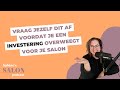 #18 Vraag jezelf dit af voordat je een investering overweegt voor jouw salon.