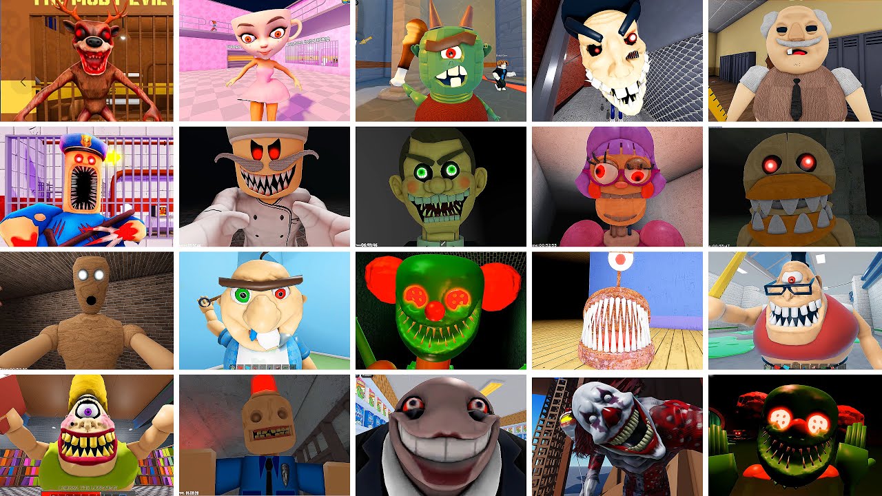 DHUUR'S DUNGEON, CAPPUCCINA, 99 NIGHTS, CRAZY CARNIVAL, TEAM DENTIST, SIREN COP, ROBLOX JUMPSCARE'S