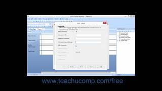 Crystal Reports 2013 Tutorial JDBC (JNDI) Business Objects Training